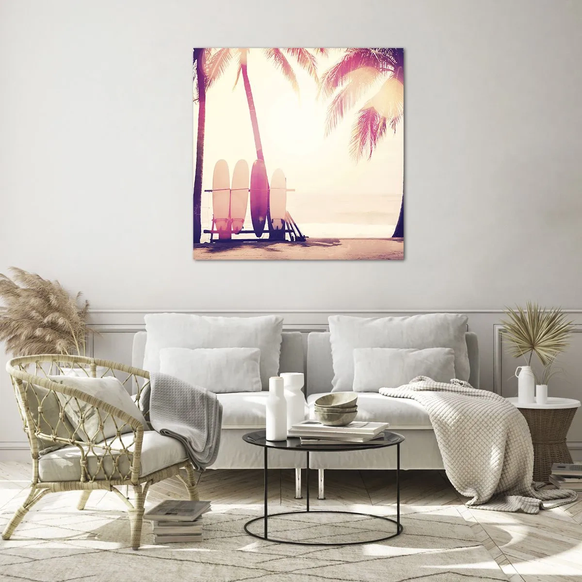 Tablou pe sticlă - Va fi o zi minunată - 70x70 cm