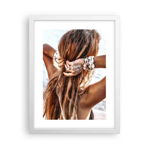 Poster în ramă albă - Sora apei și a soarelui - 30x40 cm