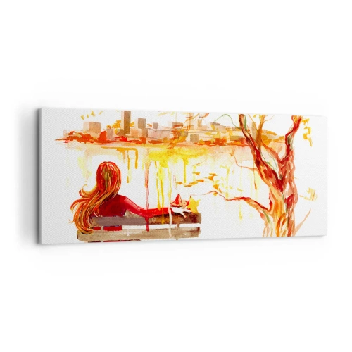 Tablou pe pânză - Un moment de reflecție - 100x40 cm