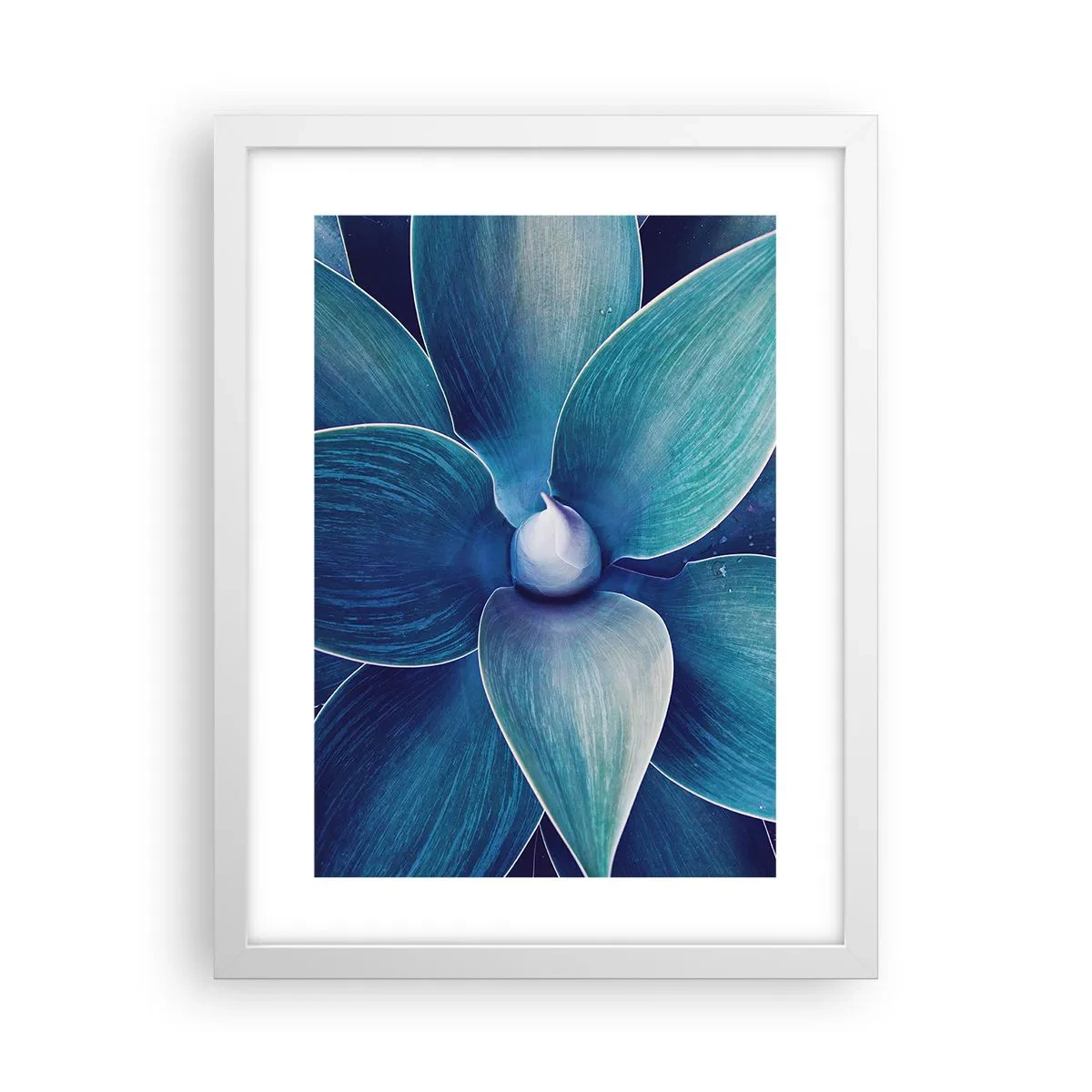 Poster în ramă albă - A furat albastrul de la cer - 30x40 cm