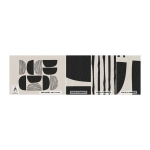 Mostră tapet autocolant Deluxe Sticker - Jumătăți necomplete - Boho, Bucată, Minimalism - 100x30 cm