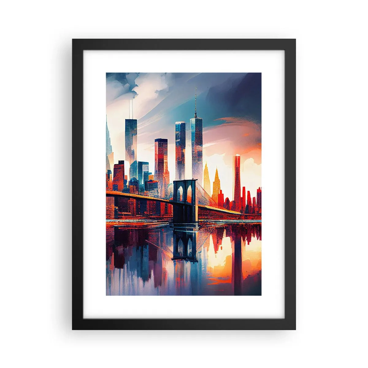 Poster în ramă neagră - New York fenomenal - 30x40 cm