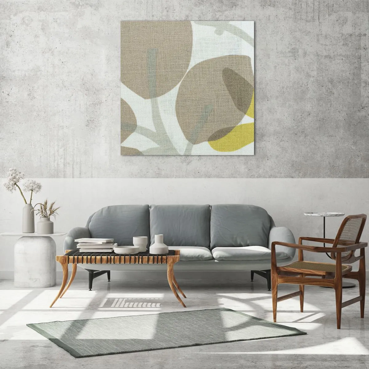 Tablou pe sticlă - Compoziție în plin soare - 60x60 cm