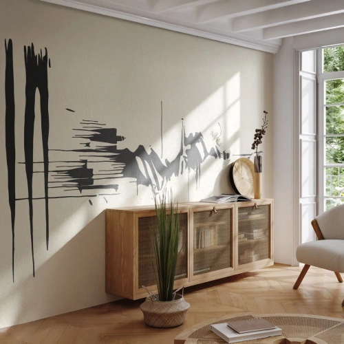 Tapet Standard Eco - Abstracție pripită - Abstracția, Minimalism, Bucată - 250x175 cm