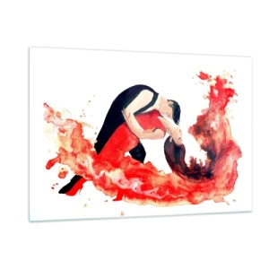 Tablou pe sticlă - Tango - un val senzual - 120x80 cm