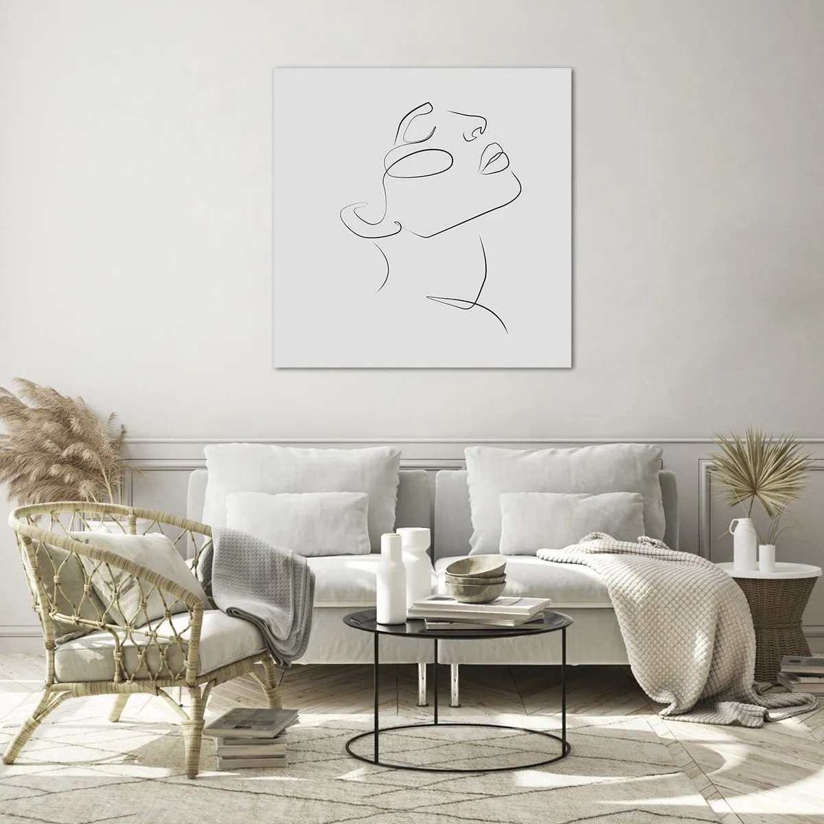 Tablou pe sticlă - Meandrele unui vis - 70x70 cm