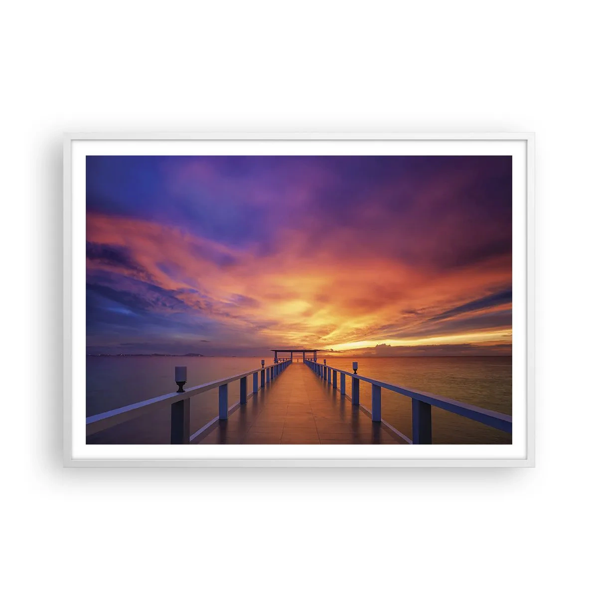 Poster în ramă albă - Fără sfârșit - 100x70 cm