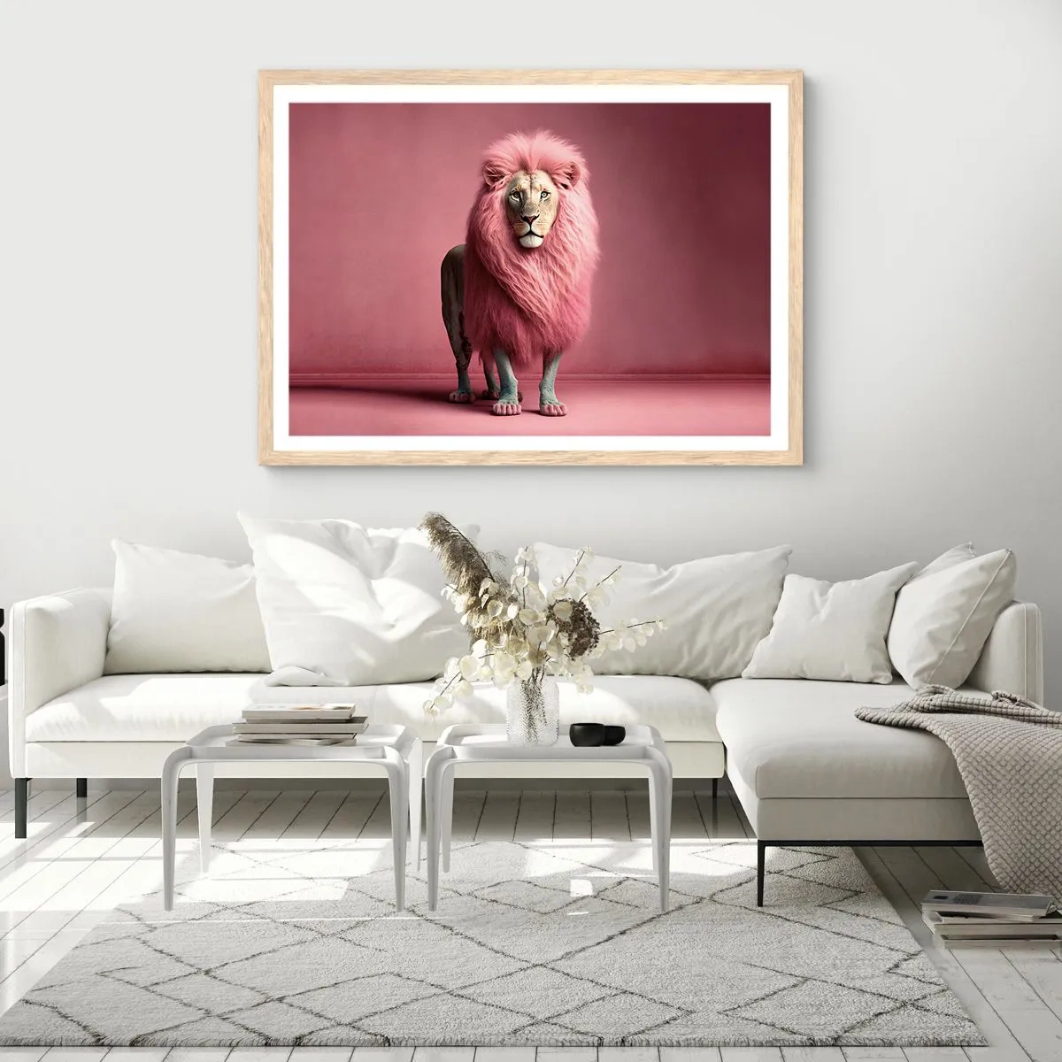 Poster în ramă de stejar deschis - Și nu-ți mai este frică - 70x50 cm