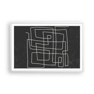 Poster în ramă albă - Nu atât de simplu - 91x61 cm