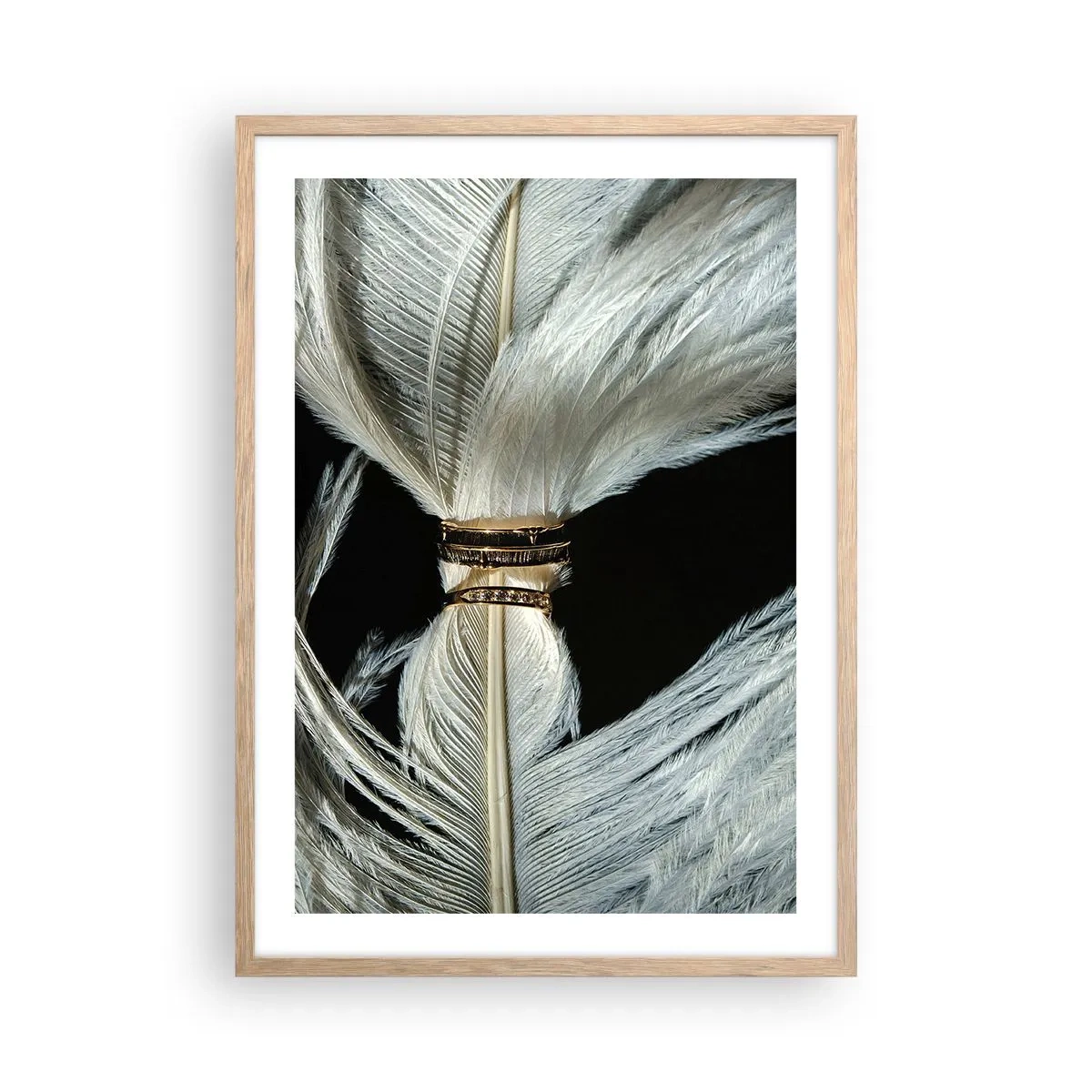 Poster în ramă de stejar deschis - ...și nu te voi părăsi.. - 50x70 cm