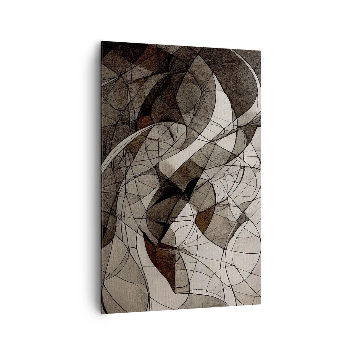 Tablou pe pânză - Circulația culorilor pământului - 80x120 cm