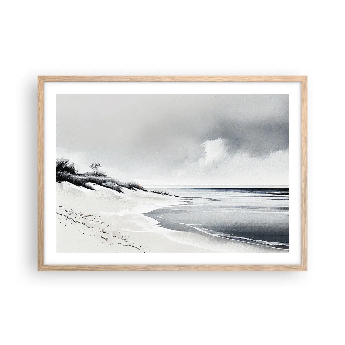 Poster în ramă de stejar deschis - Întotdeauna împreună - 70x50 cm