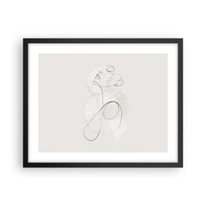 Poster în ramă neagră - Spirala frumuseții - 50x40 cm