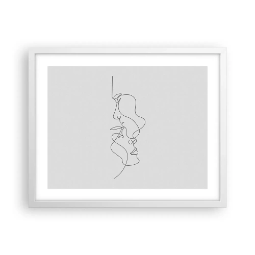 Poster în ramă albă - Dorință vorace - 50x40 cm