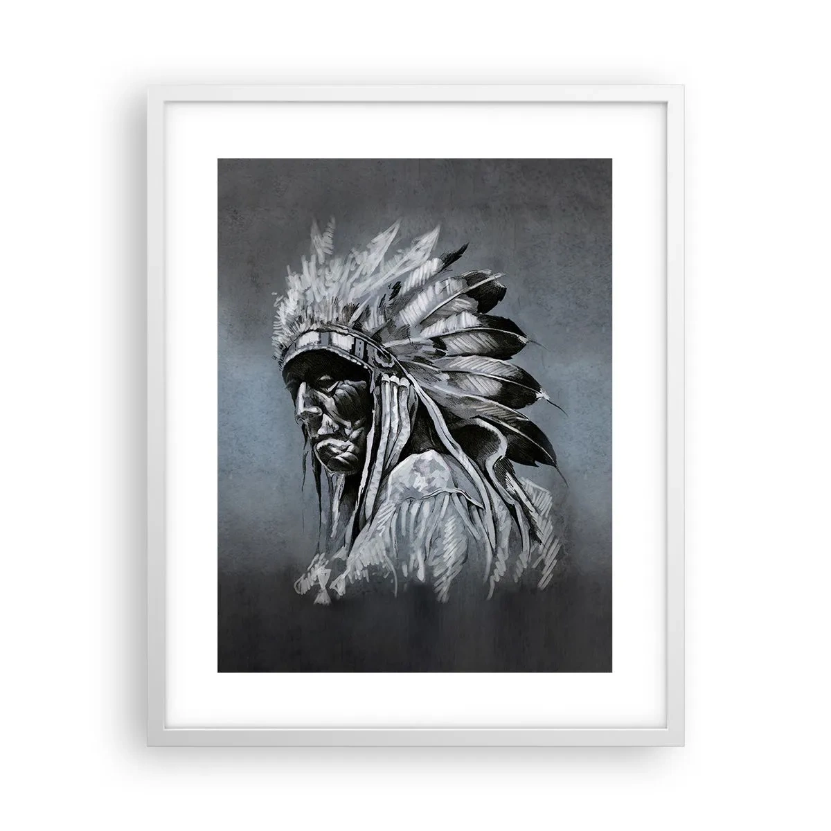 Poster în ramă albă - Înapoi la rădăcini - 40x50 cm