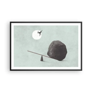 Poster în ramă neagră - Visul îndeplinit - 91x61 cm