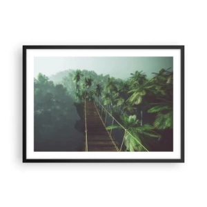 Poster în ramă neagră - Deasupra cazanului verde - 70x50 cm