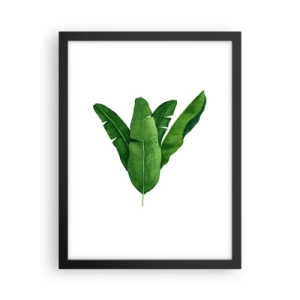 Poster în ramă neagră - Simetrie verde - 30x40 cm