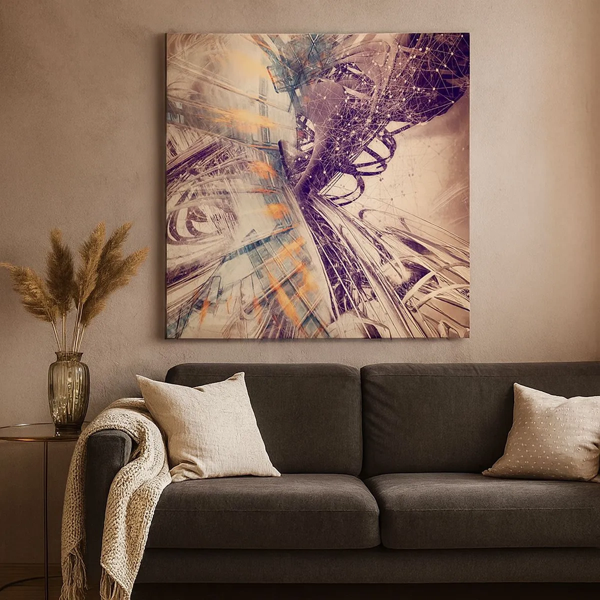 Tablou pe pânză - În marea grabă - 30x30 cm