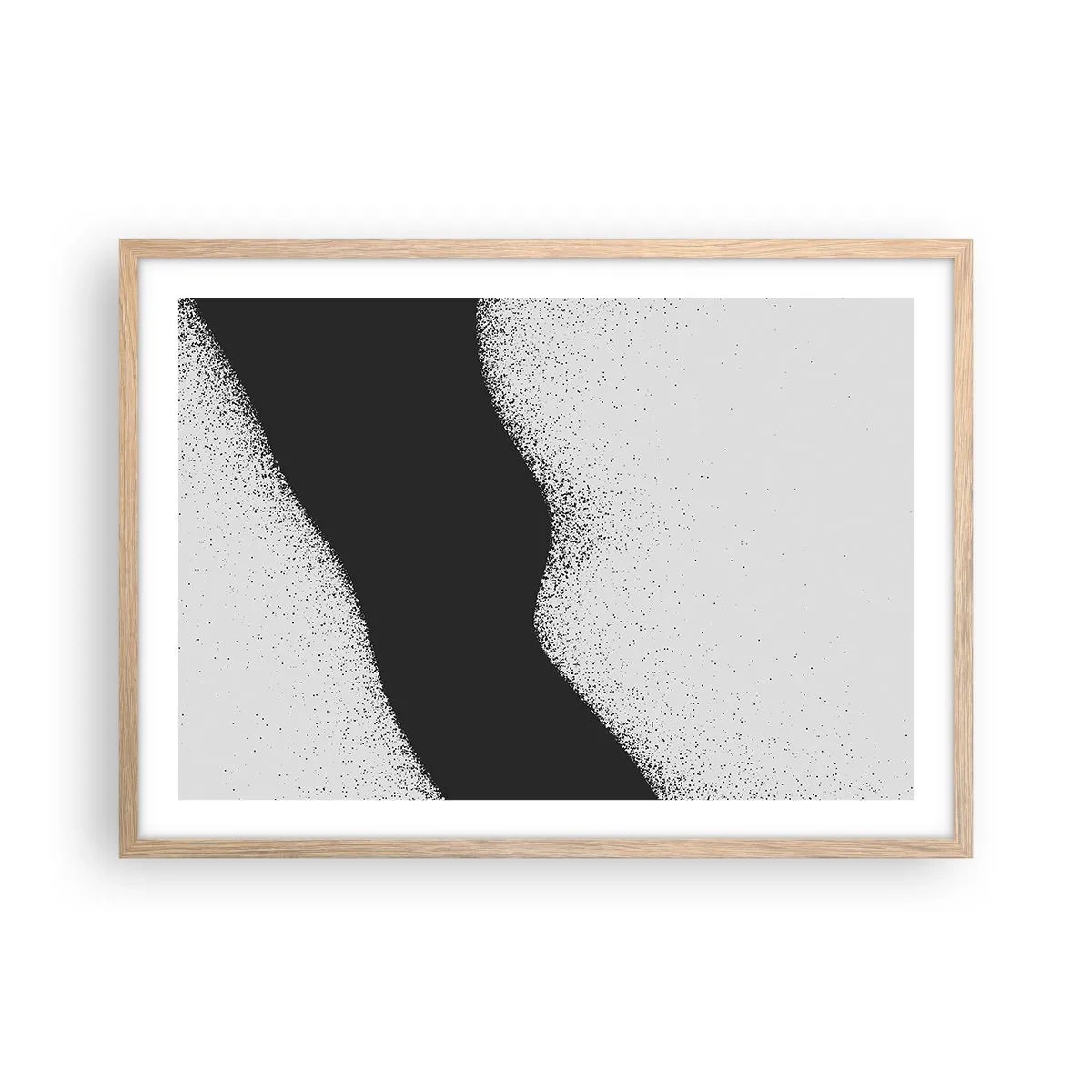 Poster în ramă de stejar deschis - Echilibru lichid - 70x50 cm