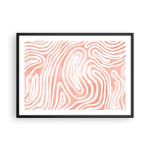 Poster în ramă neagră - Într-un labirint de coral - 70x50 cm