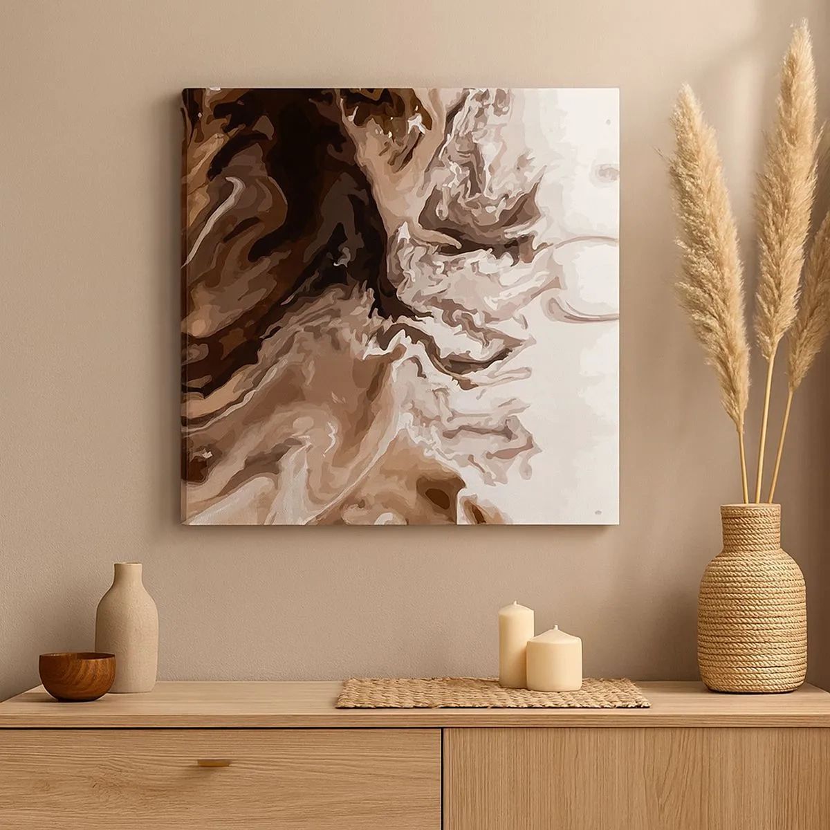 Tablou pe pânză - Cadrilul culorilor - 30x30 cm