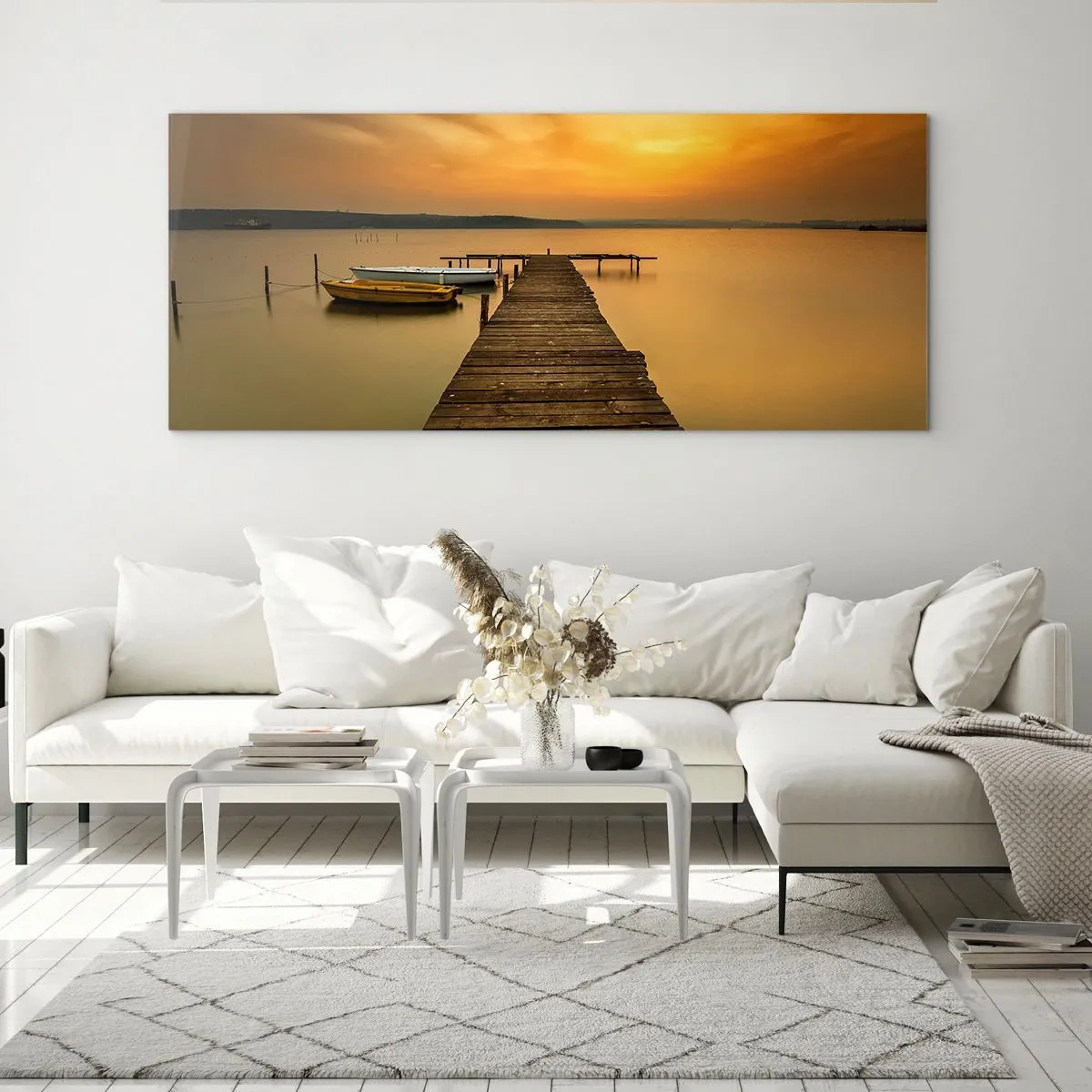 Tablou pe sticlă - Îți voi deschide cerul de aur - 120x50 cm