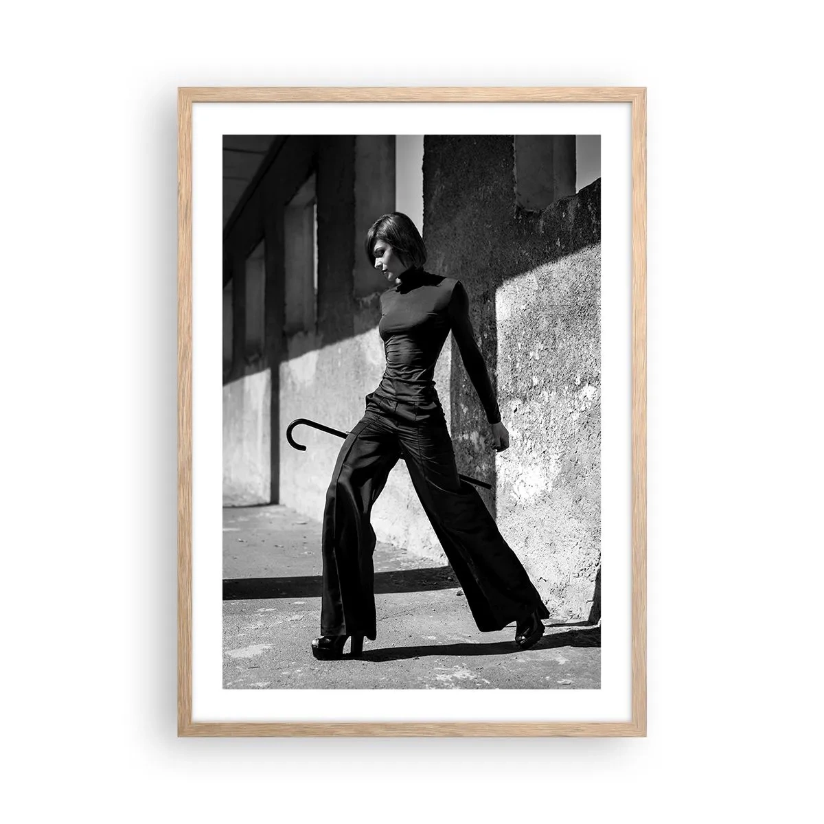 Poster în ramă de stejar deschis - Eleganță urbană - 50x70 cm