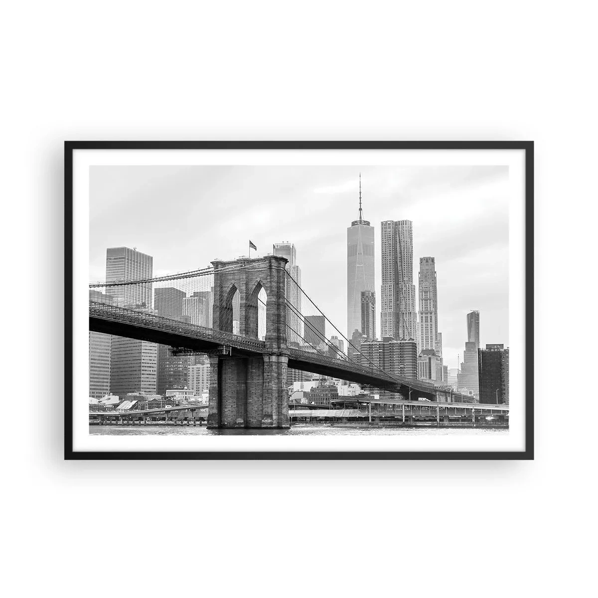 Poster în ramă neagră - New York vibes - 91x61 cm