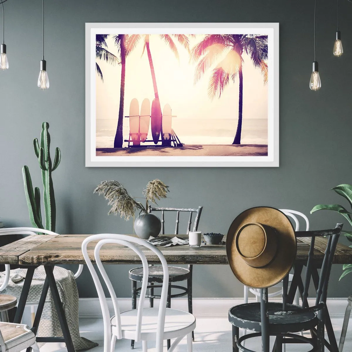 Poster în ramă albă - Va fi o zi minunată - 70x50 cm