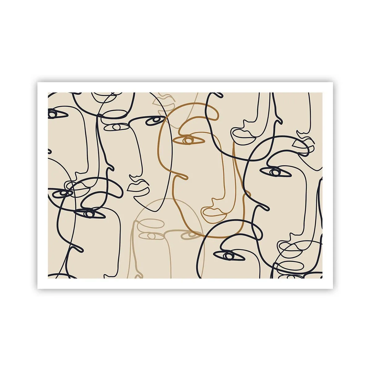 Poster - Portret multiplicat - 100x70 cm