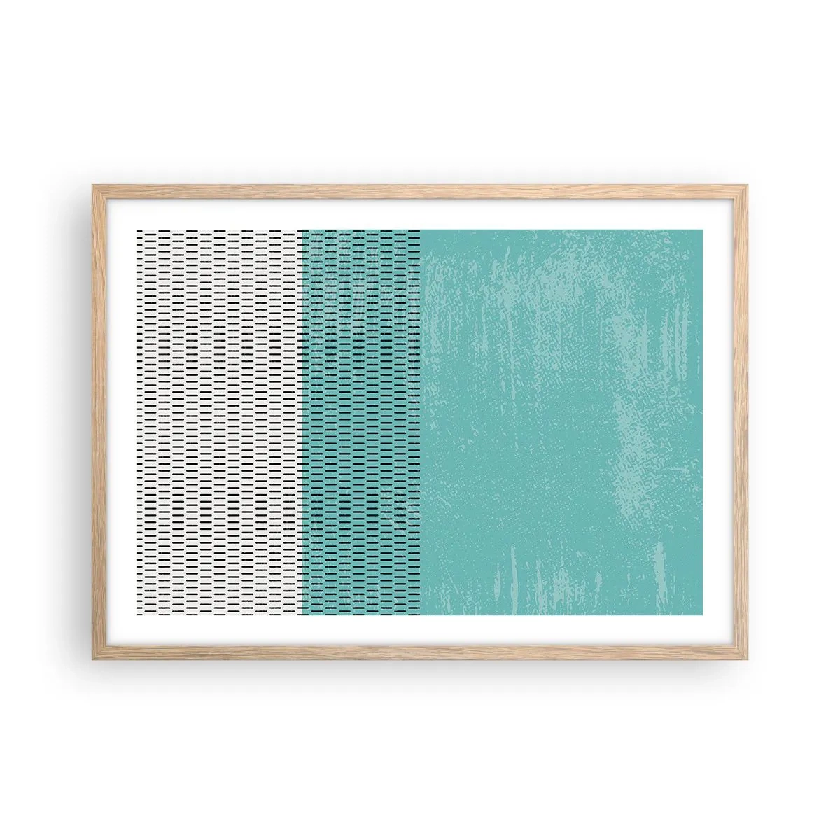 Poster în ramă de stejar deschis - Compoziție echilibrată - 70x50 cm