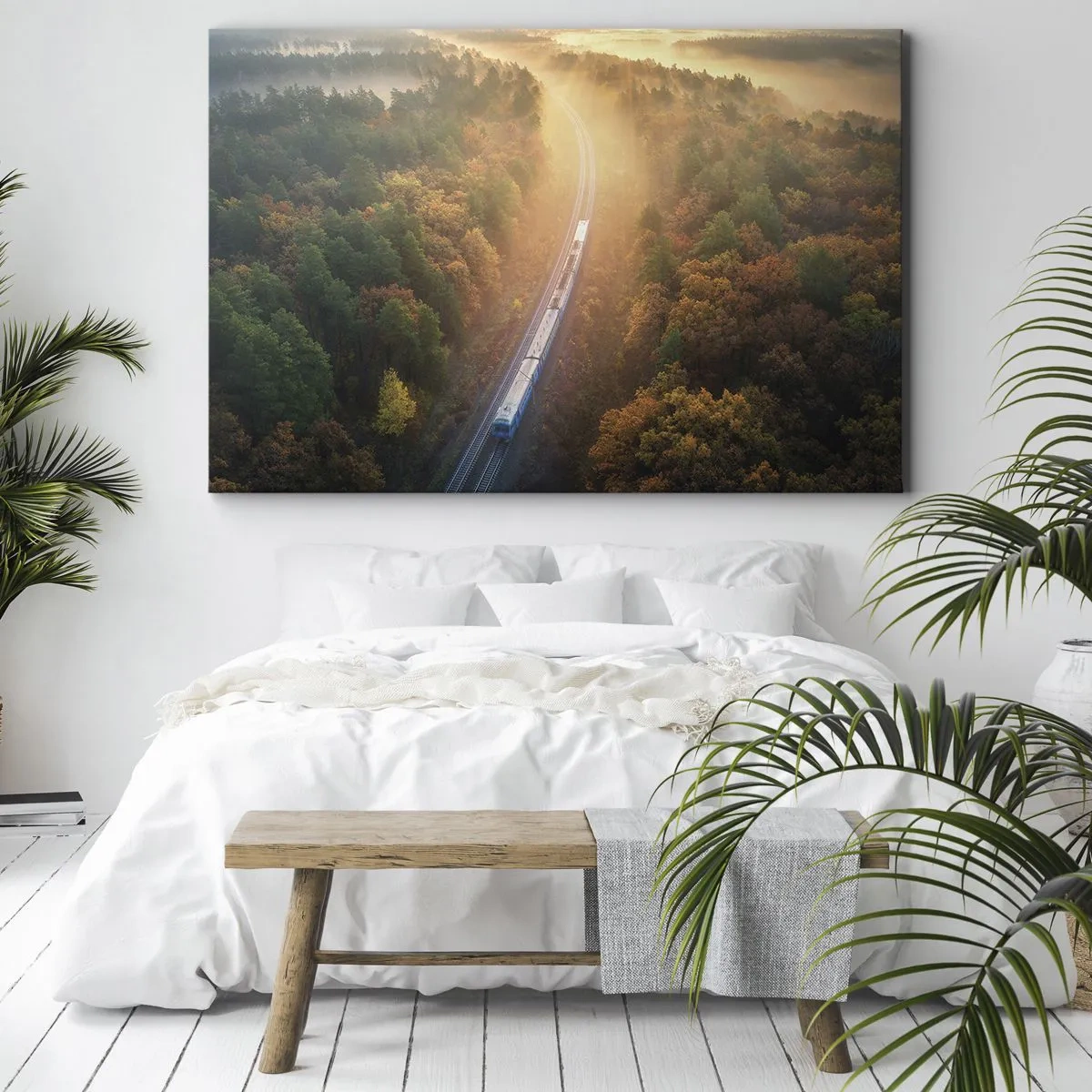 Tablou pe pânză - Călătorie de toamnă - 100x70 cm