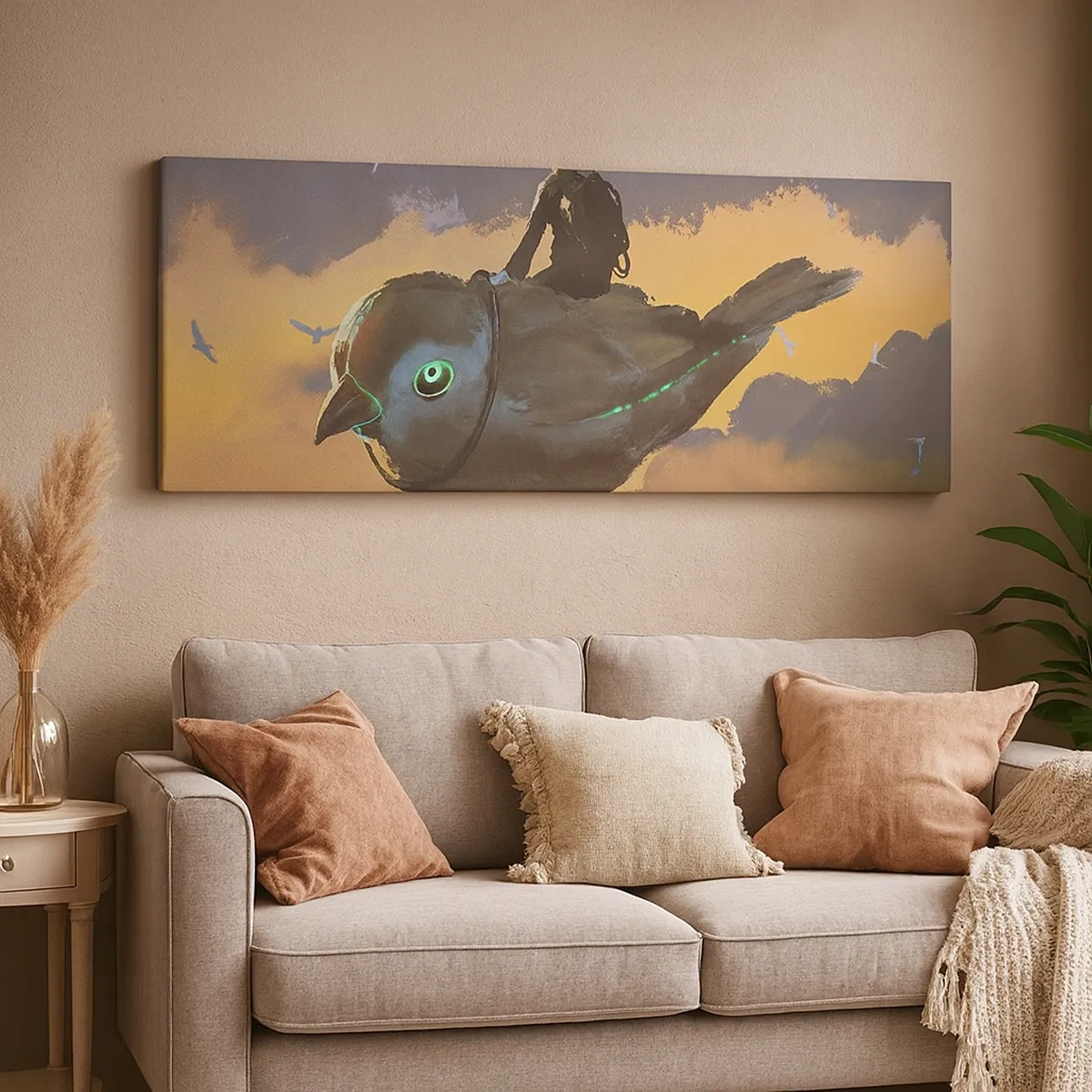 Tablou pe pânză - O oprire într-o călătorie fantastică - 30x30 cm