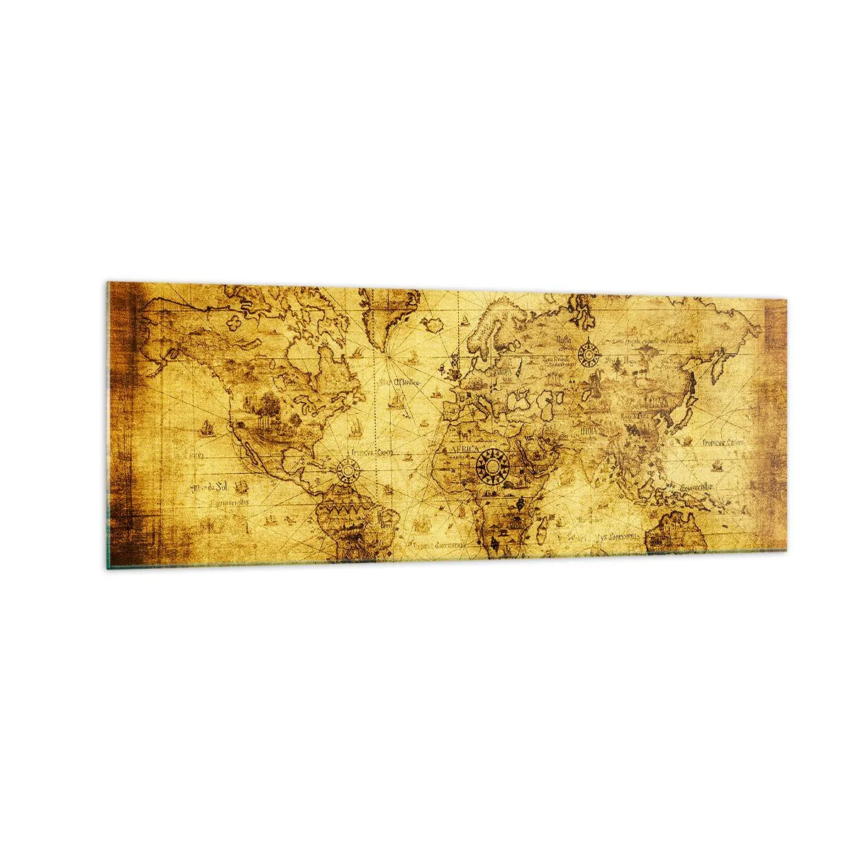 Tablou pe sticlă - Această lume ciudată - 140x50 cm