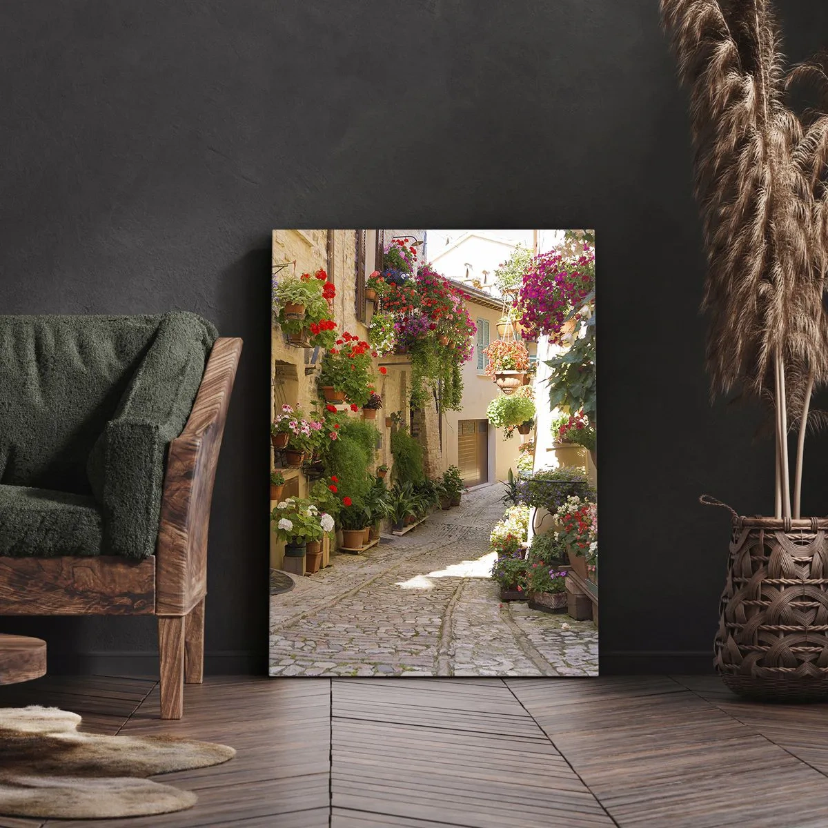 Tablou pe pânză - Într-un potop de flori - 80x120 cm