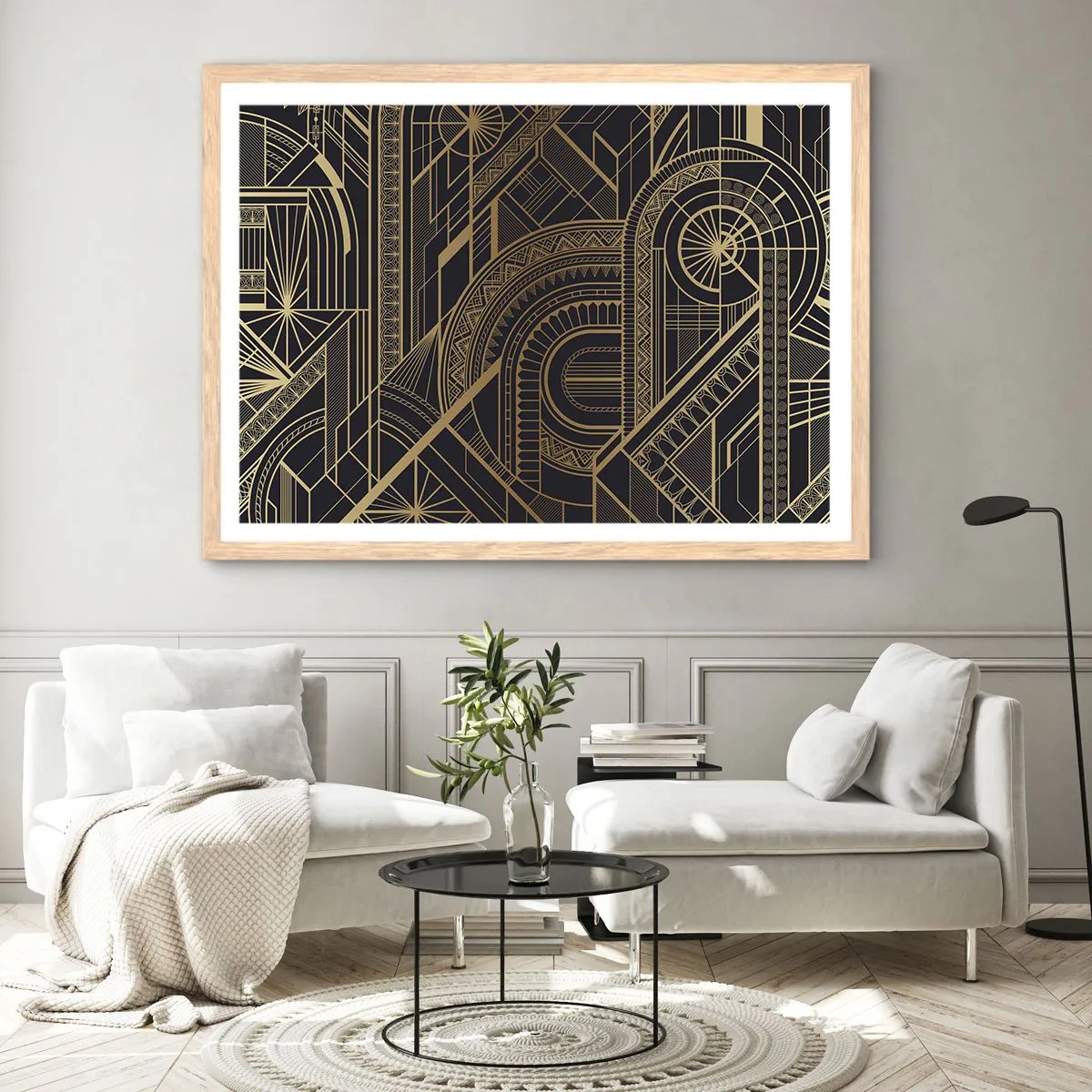 Poster în ramă de stejar deschis - Concepte, idei, planuri - 40x30 cm