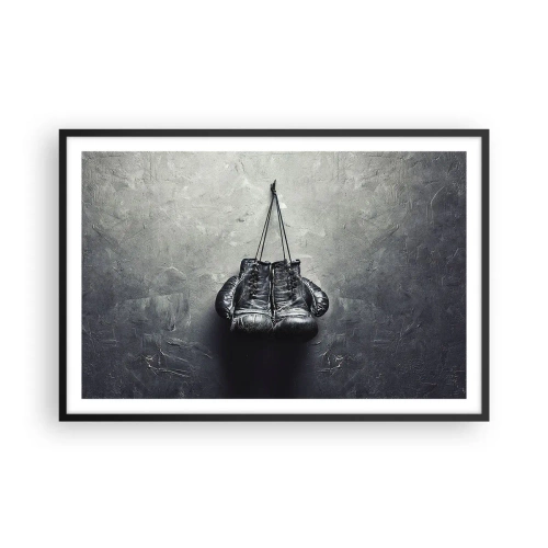 Poster în ramă neagră - Timp de luptă și timp de pace - 91x61 cm
