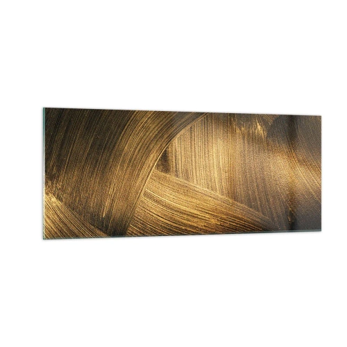 Tablou pe sticlă - Într-un labirint de aur - 100x40 cm
