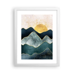 Poster în ramă albă - Dincolo de șapte munți - 30x40 cm