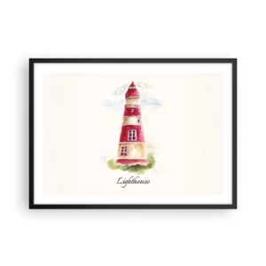 Poster în ramă neagră - Întotdeauna vreme bună - 70x50 cm