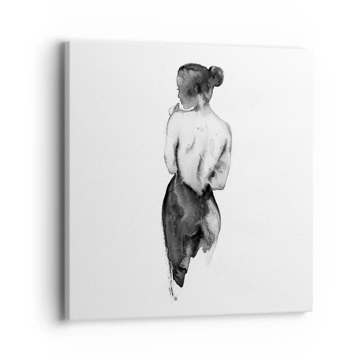 Tablou pe pânză - Cu ea lumea dispare - 40x40 cm