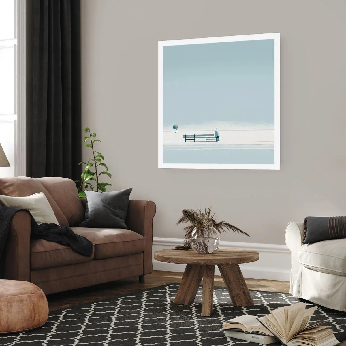 Poster - Da, aștept. - 40x40 cm