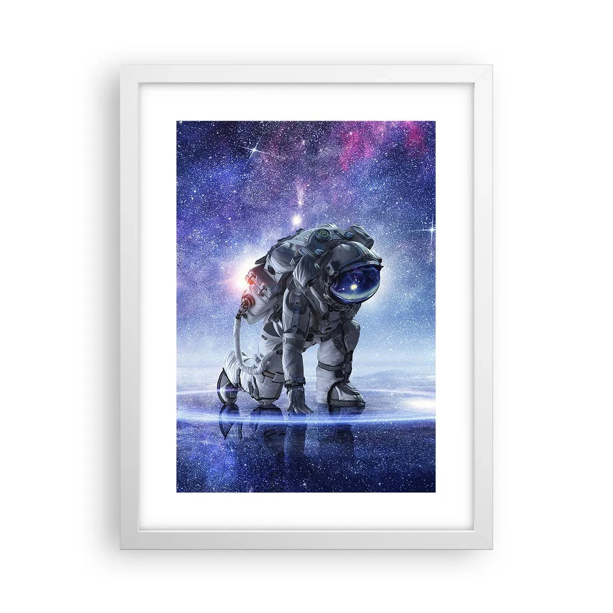 Poster în ramă albă - Cerul înstelat de deasupra mea - 30x40 cm