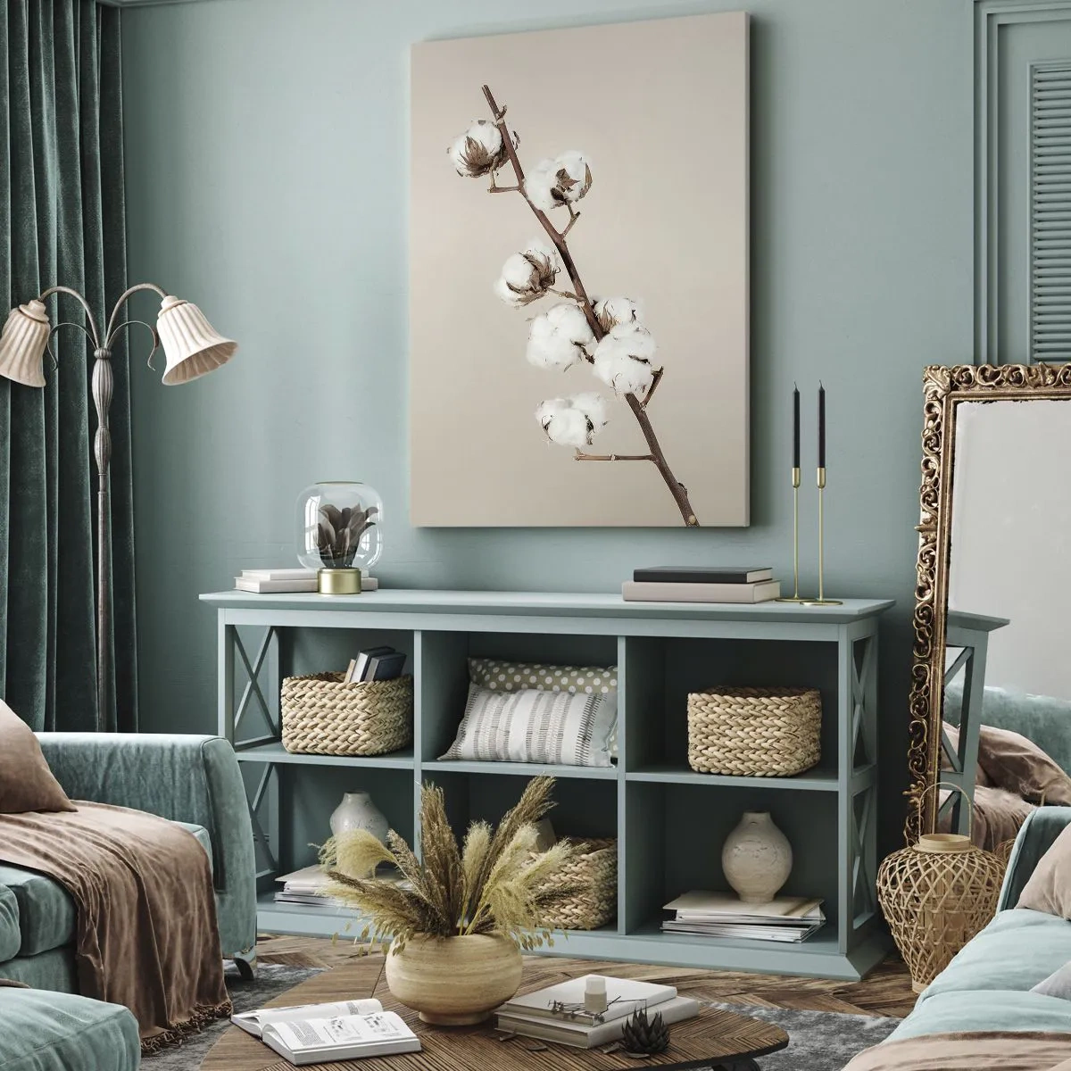 Tablou pe pânză - La sursa moliciunii - 55x100 cm