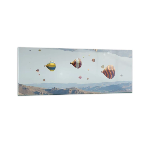 Tablou pe sticlă - Orice este posibil aici - 140x50 cm