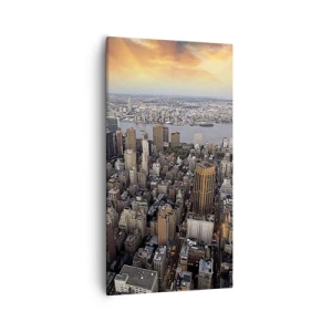 Tablou pe pânză - Inima care bate în timpul nostru - 55x100 cm