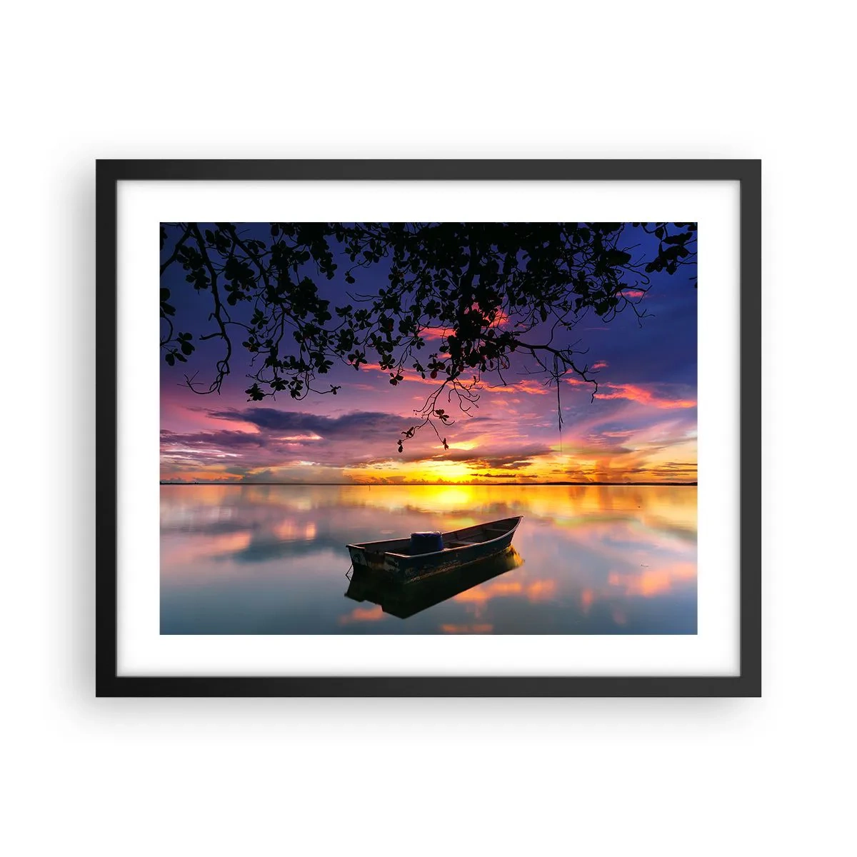 Poster în ramă neagră - "Pari să plutești în mijlocul cerului...” - 50x40 cm