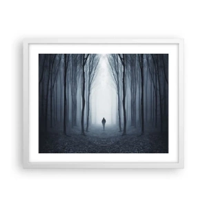 Poster în ramă albă - Și totul este simplu și clar - 50x40 cm