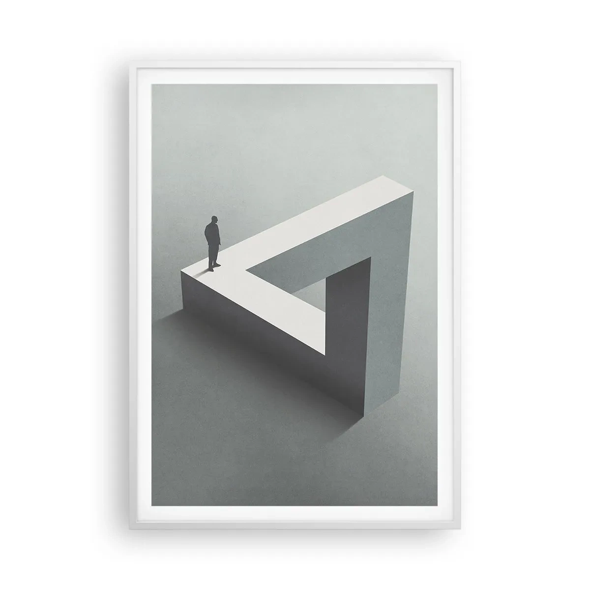 Poster în ramă albă - Și totuși este posibil - 70x100 cm